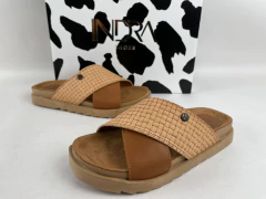 SANDALIAS BAJAS CUERO INDRA - comprar online