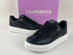 ZAPATILLAS URBANAS CORDONES ECO CUERO VIA MARTE