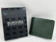 ACCESORIOS BILLETERAS CUERO BORGONA