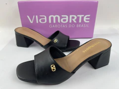 SANDALIAS BAJAS ECO CUERO VIA MARTE - comprar online