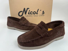 Imagen de COLEGIALES ZAPATOS MOCASINES UNISEX GAMUZA NICOLS