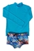 Conjunto de praia menino proteção UV - camiseta e sunga boxer - promoção - Gérbya