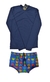 Kit praia pai e filho - bermuda adulto e conjunto infantil proteção UV - comprar online