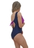 Maiô feminino disfarça barriga recorte estampado com bojo alça larga - Gérbya