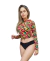 Conjunto de praia feminino proteção solar UV50+ (blusa e calcinha) - comprar online
