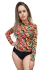 Conjunto de praia feminino proteção solar UV50+ (blusa e calcinha) - loja online