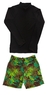 Conjunto de praia adulto masculino proteção UV (camiseta e bermuda) na internet