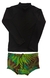 Kit praia família conjunto proteção UV tal pai tal filho e conjunto infantil menina proteção UV - Gérbya