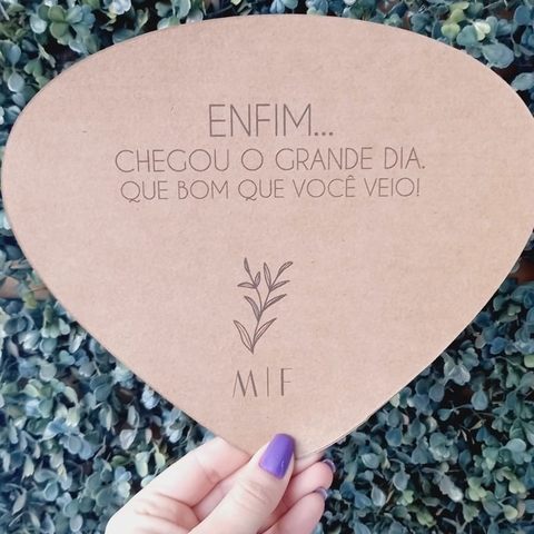 Leque Personalizado Kraft - comprar online