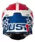 CAPACETE JUST1 J39 STARS AZUL VERMELHO BRANCO - comprar online