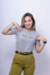 T-shirt Permita-se - Cinza Mescla