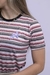 T-shirt Listradinha Flor - comprar online