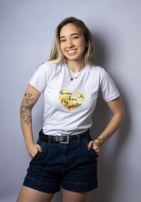 T-shirt Esperança - Branca - comprar online