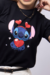 T-shirt Stitch Apaixonado - Preto na internet