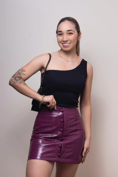 Regata Canelada Nula Manga - Preta - comprar online