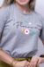 T-shirt Florescer - Cinza Mescla na internet