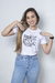 T-shirt Onça Flor - Branca - comprar online