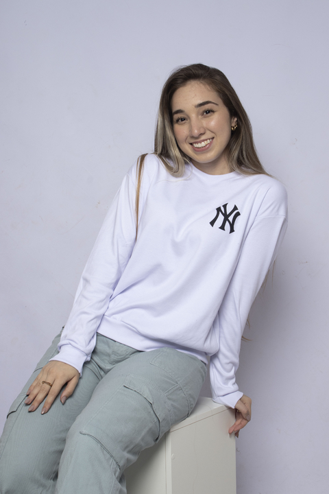 Blusa Suedine NY - Branca - comprar online