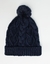 Touca de Lã Preta Gorro com Pompom Forrado Unissex - comprar online