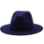 Chapéu Fedora Azul Marinho de Feltro Unissex - comprar online