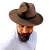 Chapéu Fedora Marrom Unissex - comprar online