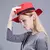 Chapéu Fedora Floppy Vermelho com Aba Ondulada Unissex - Rei Look