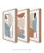 Imagem do Quadros Decorativos Abstratos Orgânicos Nudes Neutros - Composição com 3 quadros