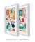 Quadros Decorativos Infantis Animais Coloridos - Composição com 2 Quadros - Quadros Incríveis