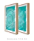 Quadros Decorativos Mandalas Turquesas - Composição com 2 Quadros