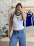 Blusa Elisa – Ribana de Algodão com Bordado. - loja online