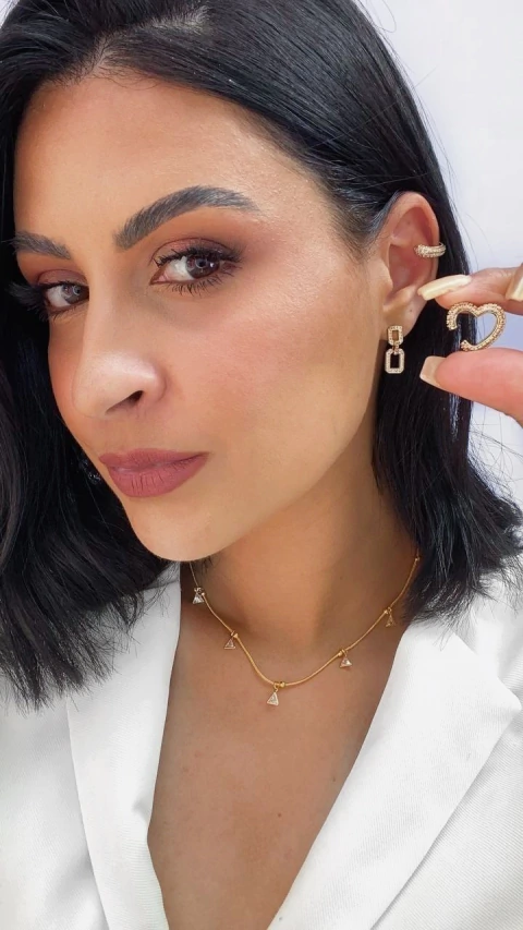 Brinco mini zircônia - comprar online