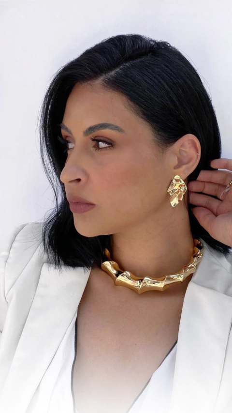 Choker aro bold torcido