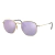 Lentes de Sol Ray-Ban Hexagonal 3548 001/80 Dorado/Lila Espejado