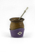 Mate madera con base de cuero y bombilla - Bien Nuestro
