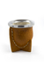 Mate de calabaza forrado en vaqueta