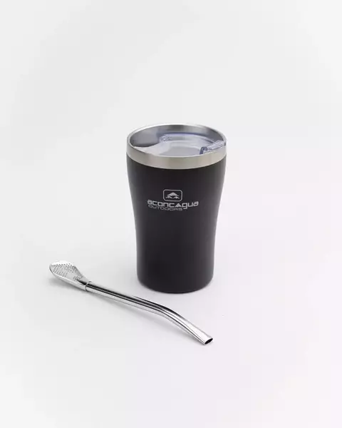 Mate jarro y bombilla inox con tapa acrilico