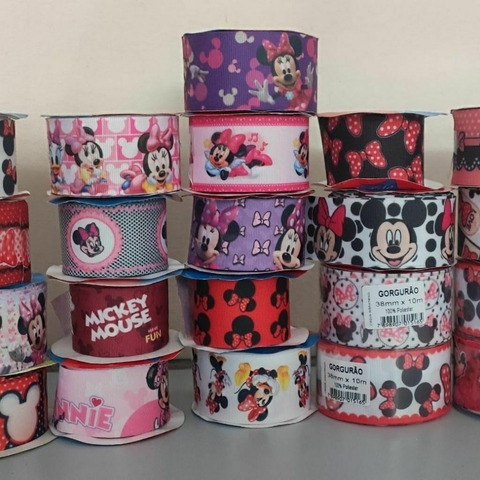 Fita estampada Minnie e Mickey