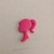 Aplique e Pingente emborrachado Barbie - Sobela Laços e Aviamentos
