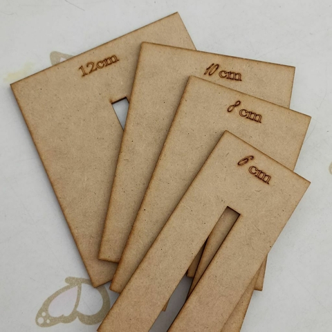 Gabarito para laço - 4 medidas