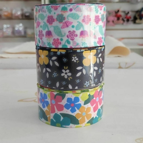 Fita estampada Flor