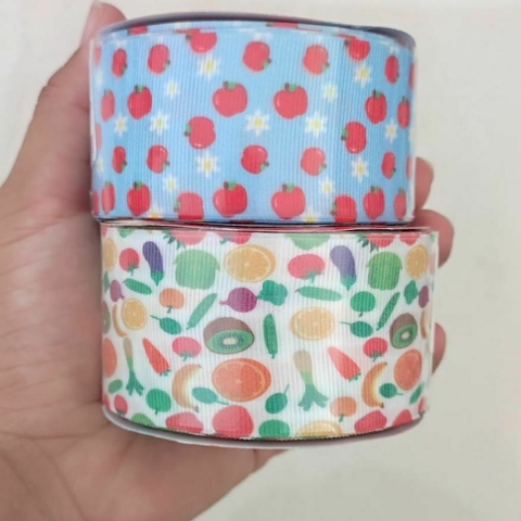 Fita estampada Frutas