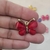 Aplique borboleta metal com pedra