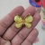 Aplique borboleta metal com pedra - loja online