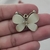 Imagem do Aplique borboleta metal com pedra