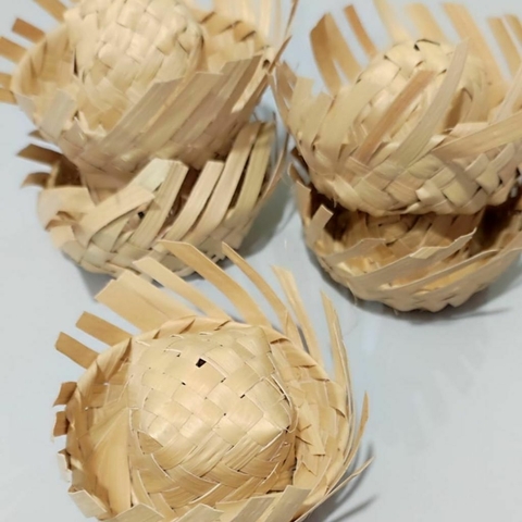 Chapeuzinho de palha junino 3,5 cm