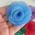Flor organza luxo Princess - 5cm