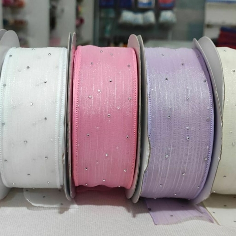 Fita de organza com strass - comprar online