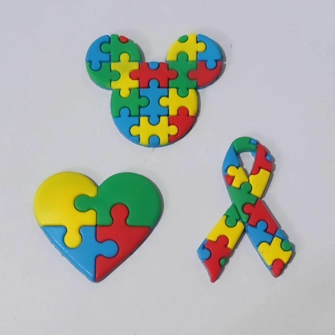 Aplique emborrachado Autismo