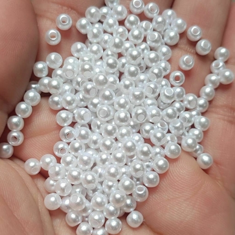 Perola Miçanga Branco 4mm