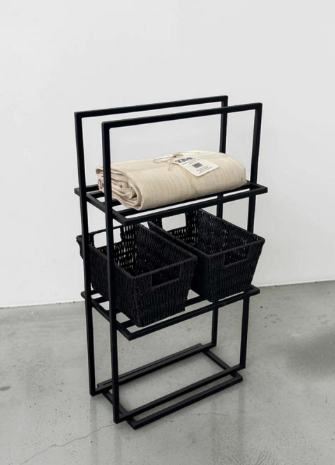 ESTANTERIA ORGANIZADOR BAÑO COCINA BLK - Negro | SH